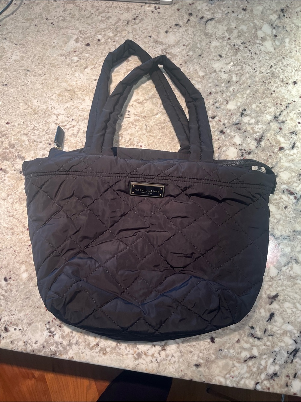 Marc Jacobs Quilted Black Puffer Tote
